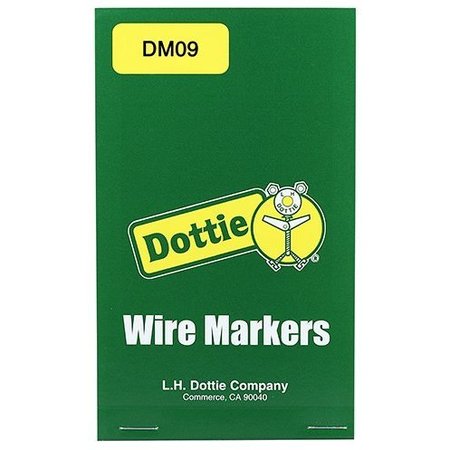 L.H. Dottie L.H. Dottie Vinyl Cloth Wire Marker Book (0-9) DM09